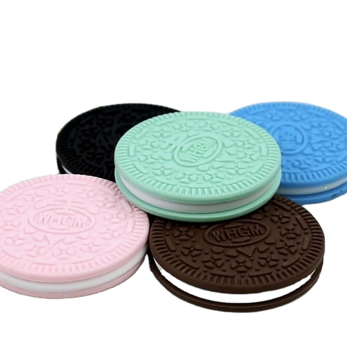 Детское Силиконовое молярное печенье Oreo, игрушка для пищевых продуктов, детский прорезыватель, молярный стержень, фиксирующее устройство, тренировочное резиновое кольцо