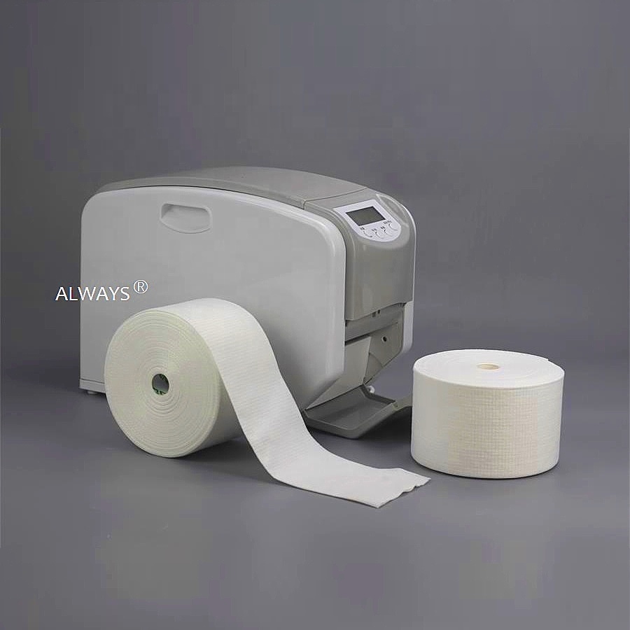 Dry and wet cotton soft towel disposable face towel extraction japan beauty salon cleaning wipes cloths roll machine