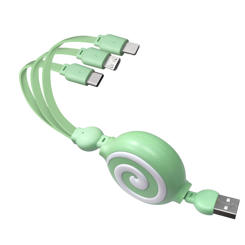 Shen Zhen Высококачественная зарядная линия для Lollipop 3 в 1 USB-линия передачи данных