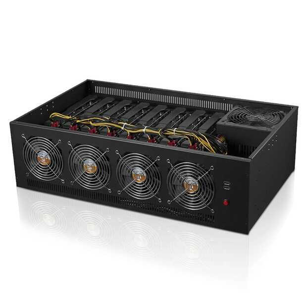 Низкая цена, поддержка Rx580 570 1080 1070 1060 1660Ti, стойка для графической карты, монтажный корпус для майнинга