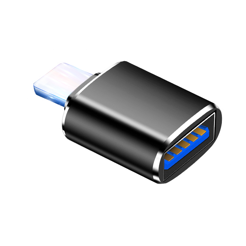 OTG Adapter for iPhone 7 8 X 11 12 Pro Max Converters Charging Data iOS 13 Versions