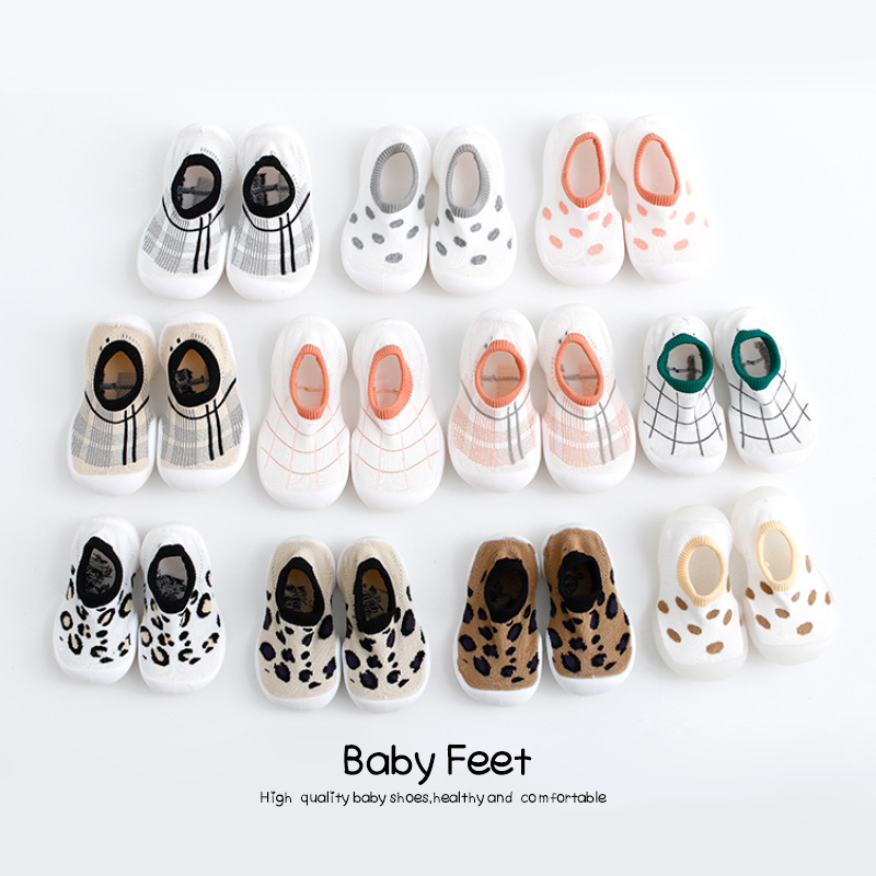 Baby Socks Shoes Infant Color Matching Cute Kids Soft Soled Child Floor Socks Shoes