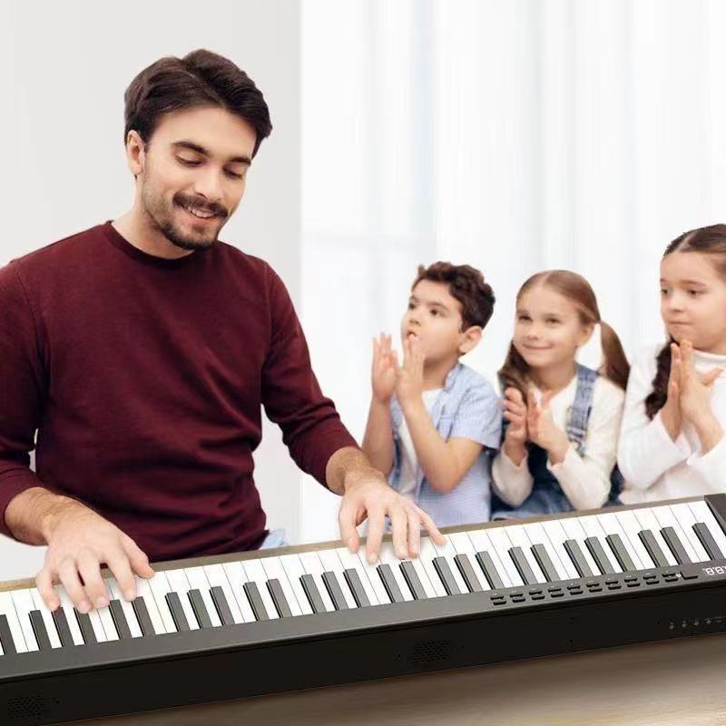 Многофункциональная профессиональная электронная клавиатура konix ph88y band piano keyboard с множеством различных тонов
