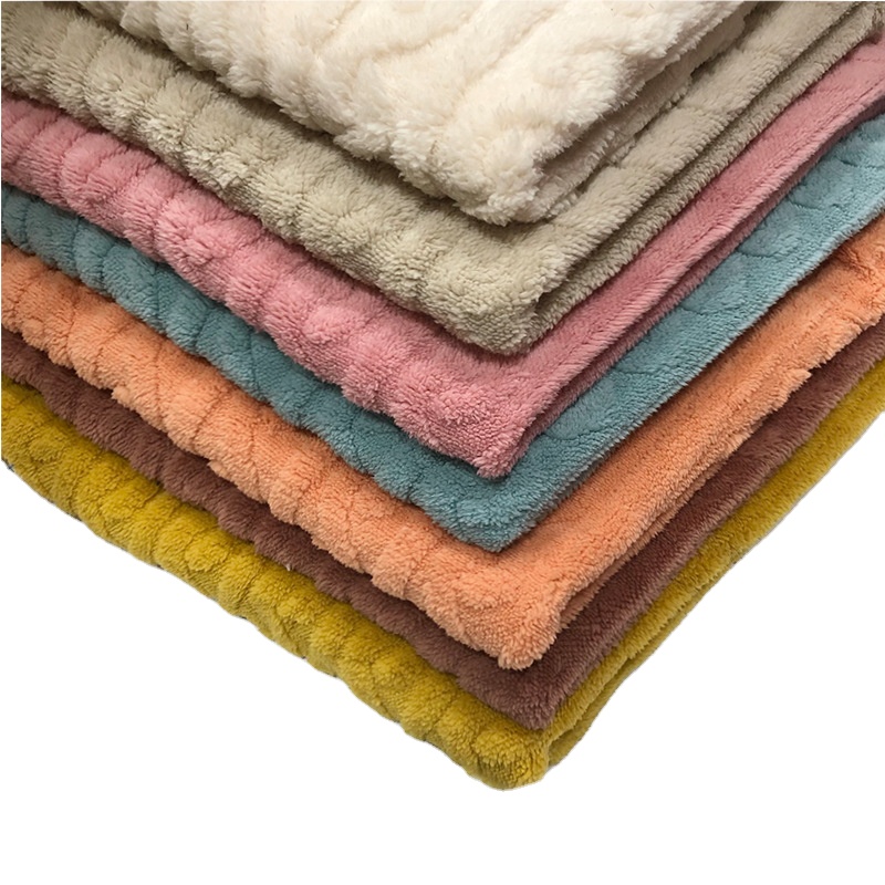 amazon best seller coral fleece printed fabric viscose/polyester fabric for quality blanket towel