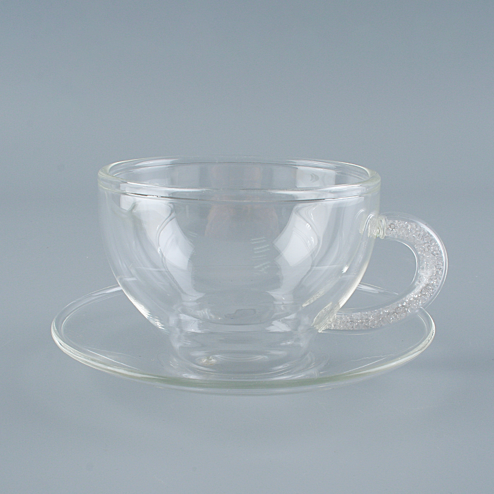 Double Coffee Mugs With Crystal Handle Mugs Drinking Insulation Double Wall Glass Tea Cup Milk Drink Ware Creative Gift Box