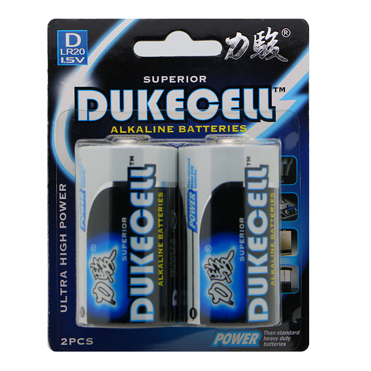 Dukecell r20 d размер um1 сухая батарея щелочная батарея для детей электрическая машина куртка игрушки OEM время без перезаряжаемой фольги полка 3 года