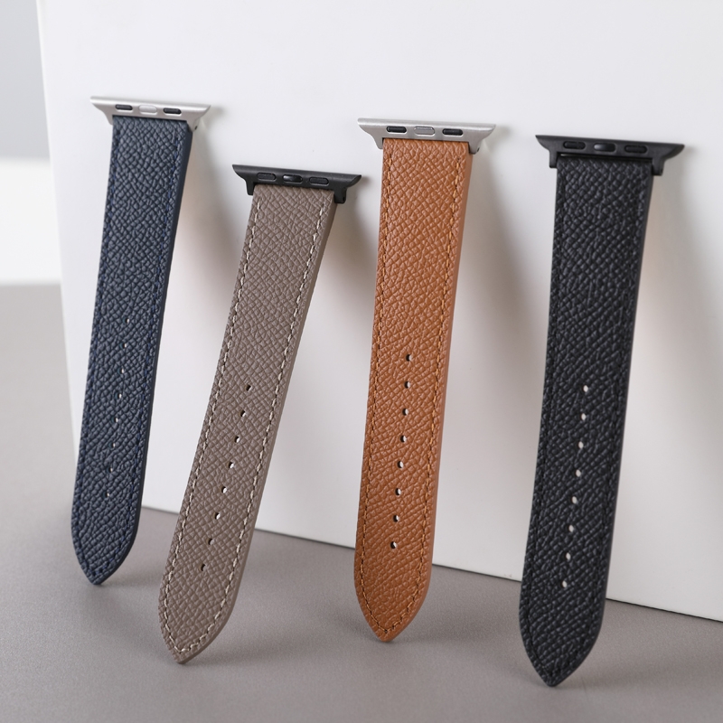 Genuine Leather Designed Slim Replacement watch Strap for iWatch Series 5/4/3/2/1, men lady women leather band for apple watch