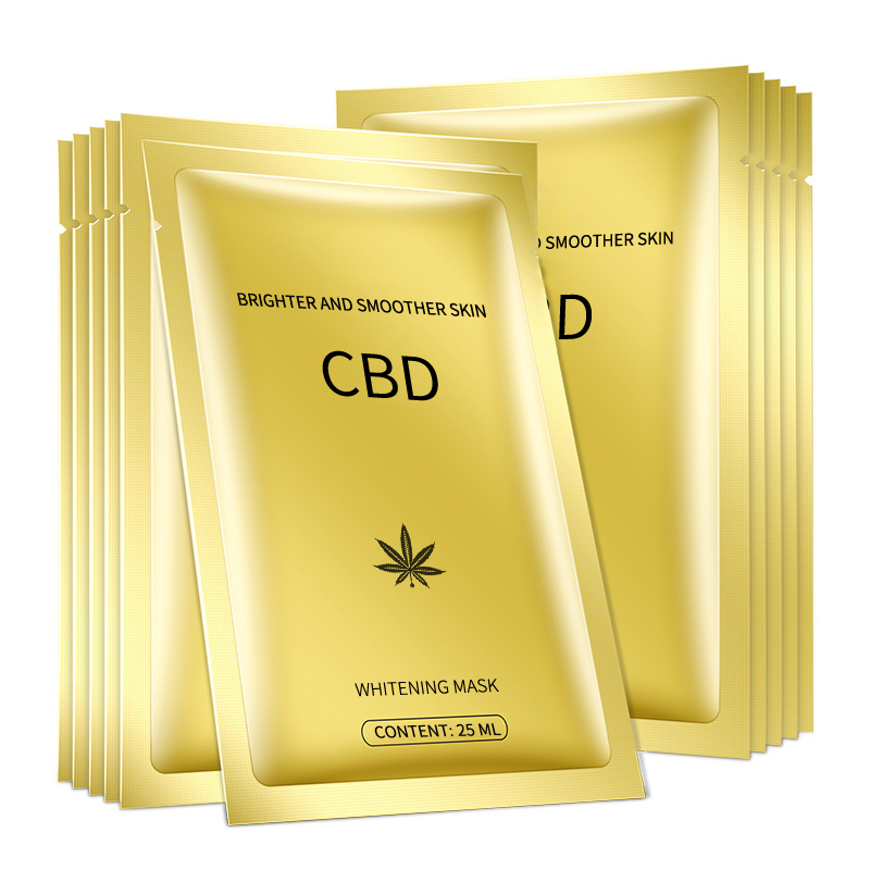 Отбеливающая маска для лица AiXin OEM CBD, увлажняющая, минимизирующая поры, детоксицирующая забитая кожа, Осветляющая Маска для лица CBD