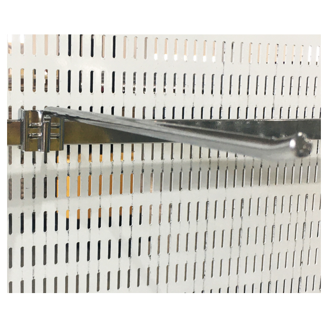 Customized Metal Single Gridwall Hanging Panel hooks Wire Mesh Hook Display
