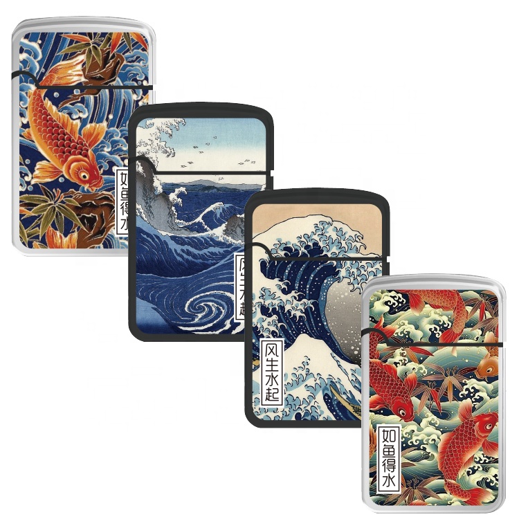 Сублимационная уникальная креативная струйная Зажигалка Ukiyo-e