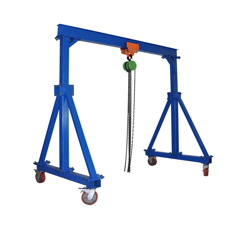 factory customized 1 ton 2 ton 5 ton 500kg 1T 2T 3T 5T Warehouse Used Mini Mobile Adjustable Height Boat Lifting Gantry Crane