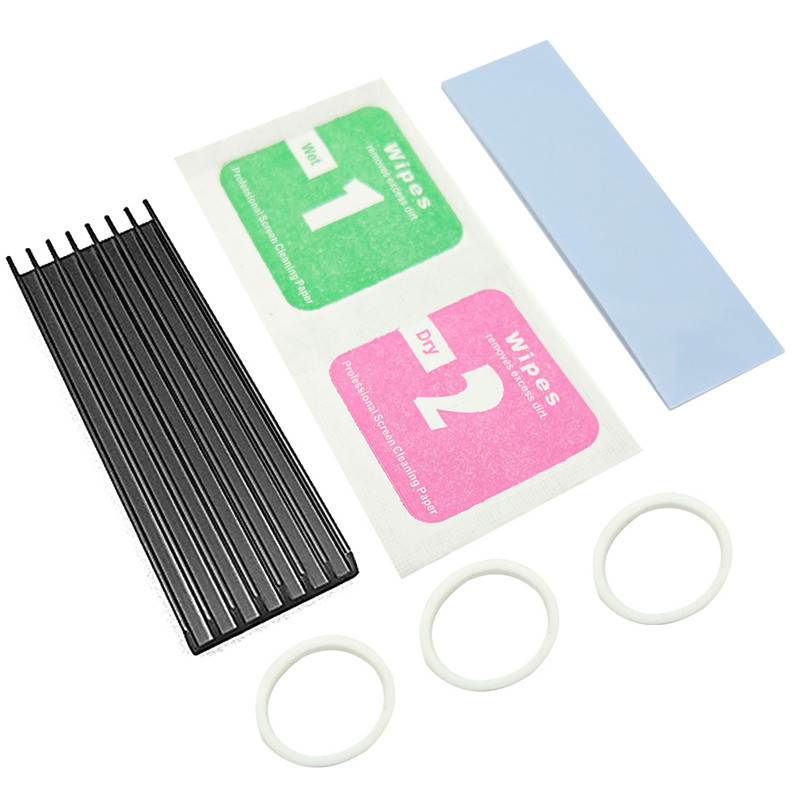 Aluminum M.2 SSD Heatsink Kits fit for PS5/PC, 0.12inch(3mm/6mm) Thick M.2 Cooling Fin for 2280 M.2 PCIe SSD