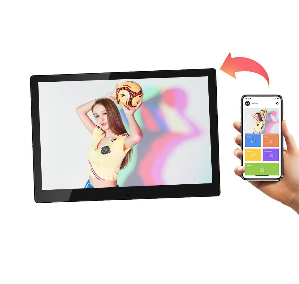 Дешевая цена wifi сенсорный ЖК-монитор 10 дюймов умная цифровая фоторамка подходит для рождественских подарков