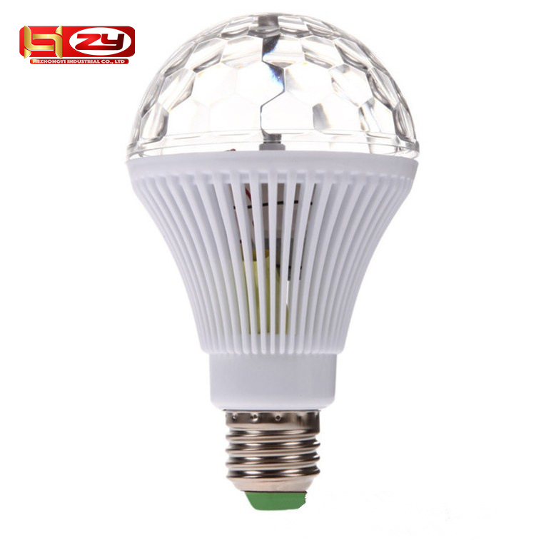E27 светодиодные лампы Ac 85265v 3w высокой яркости Яркие Нарядные диско настольная лампа прожектор