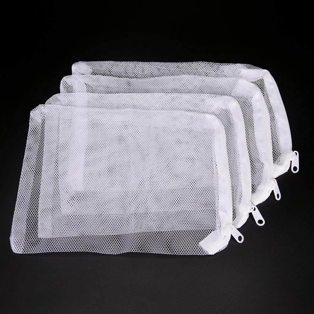 10pcs White Aquarium Mesh Bag Aquarium Pond Filter Net Bag For Bio Ball Carbon Media Ammonia Aquarium Fish Tank Isolation Bag