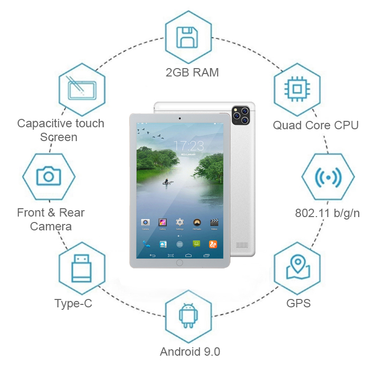 Поставка с фабрики по низкой цене, 10 дюймов, 3G, 4G Android9.0 планшетный ПК с мобильными микрoуправлением слушения и поддержкой Wi-Fi