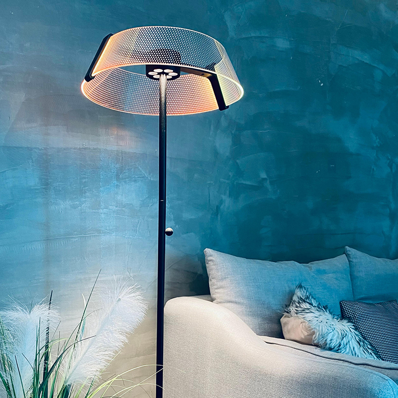 Modern luxury whole network exclusive sensor switch height adjustable colorful retro magnetic ball dimmer rgb hepburn floor lamp