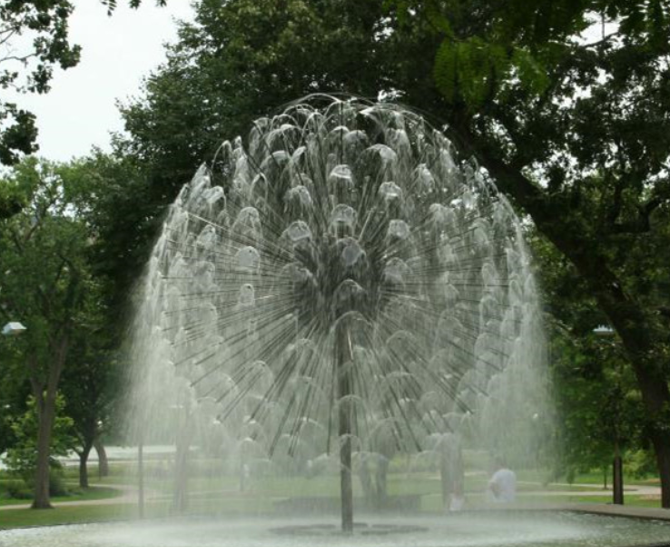 Crystal Ball Shape dandelion Fountain Spray Nozzle