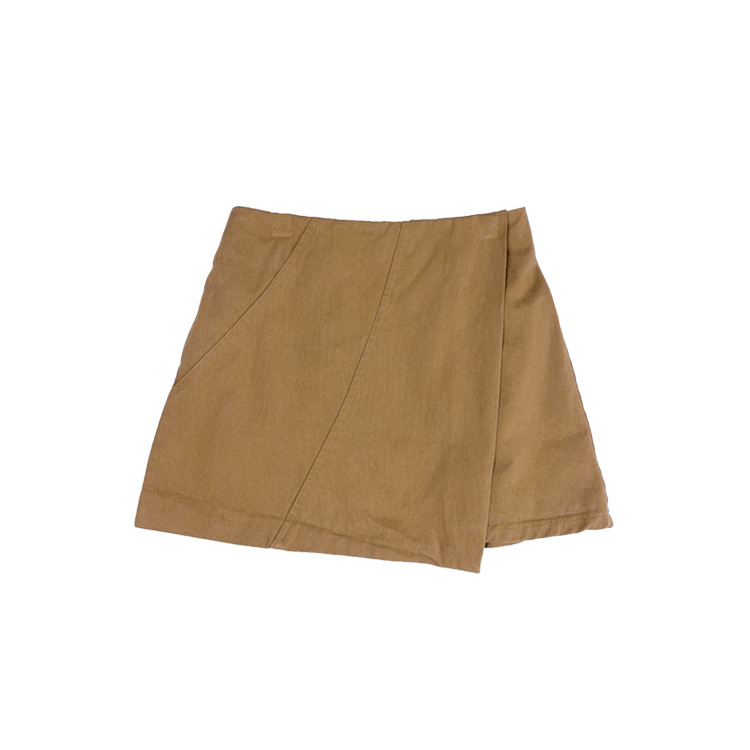 HST0D2595 summer spring new arrival solid brown skirts infant baby girls skirt toddler kids casual fashion wholesale