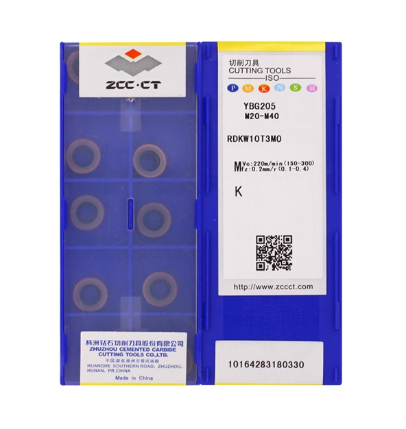 ZCC CT R5 R6 Wholesale CNC blade RDKW10T3MO YBG205 Wear resistant milling blade