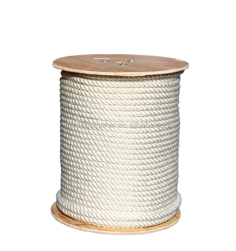 polyester 3 strand twisted rope/marine rope