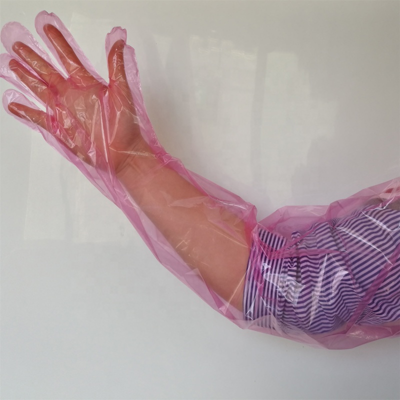 Obstetric Appliances Properties and 70%PE +30%EVA Material glove Long Sleeve Plastic PE Disposable Gloves