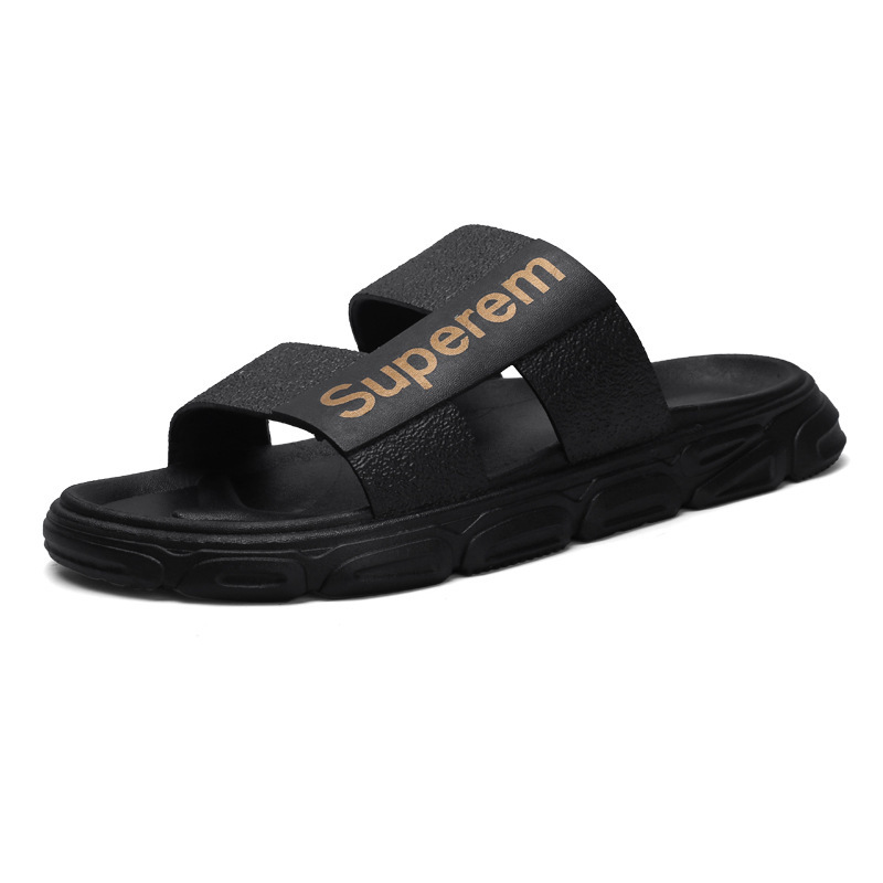 Wholesale Men's Slippers Korean Fashion Outdoor Non-slip Beach Shoes Platform Sandals For Men And Ladies Pvc Slippers