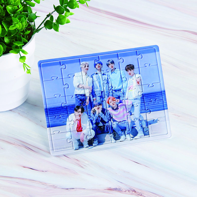 30 шт./компл. Bangtan Boys пазл можно наклеить акриловая фоторамка Kpop boy group JK V Jimin custom