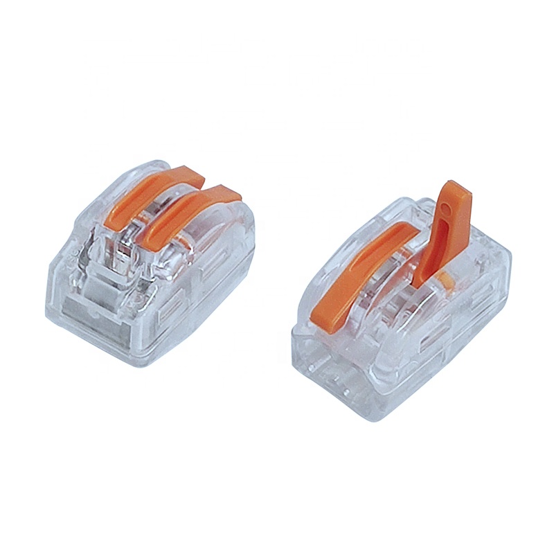 Openwise terminal block push wire connector with Lever 2 pole for LED lighting