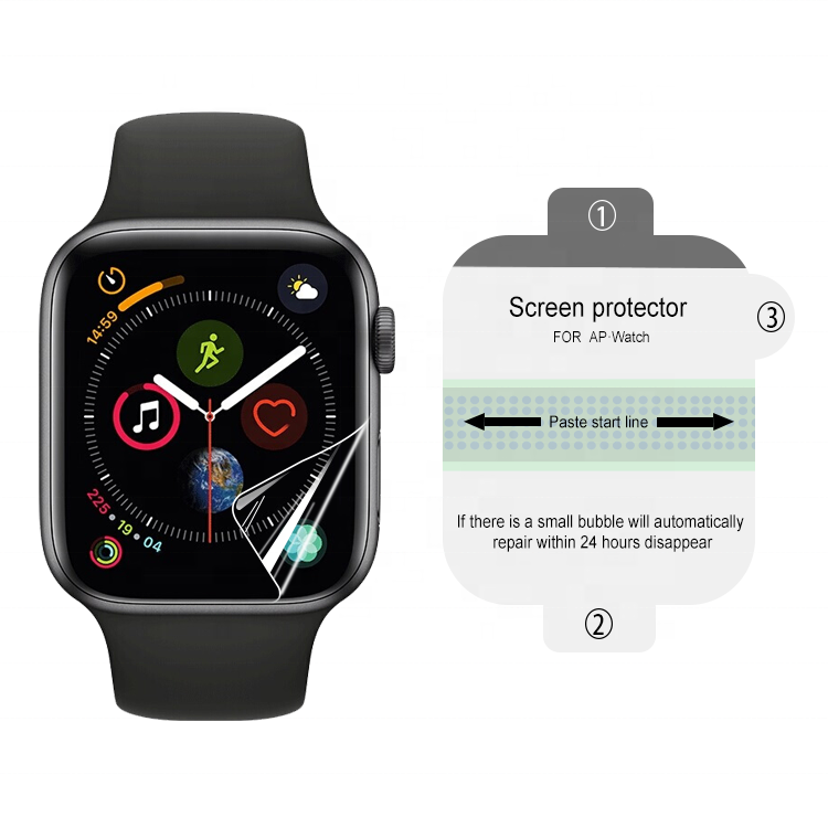 3D Smart Anti Broken Watch Curved Tpu Screen Protector for Apple Watch