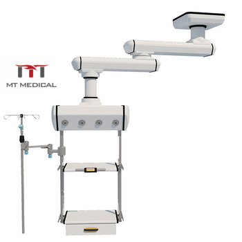 MT MEDICAL Medical Trolley Full Metal Hard Tube Endoscope Trolley Multi-Function Workstation Mobile Trolley Wholesale Supply