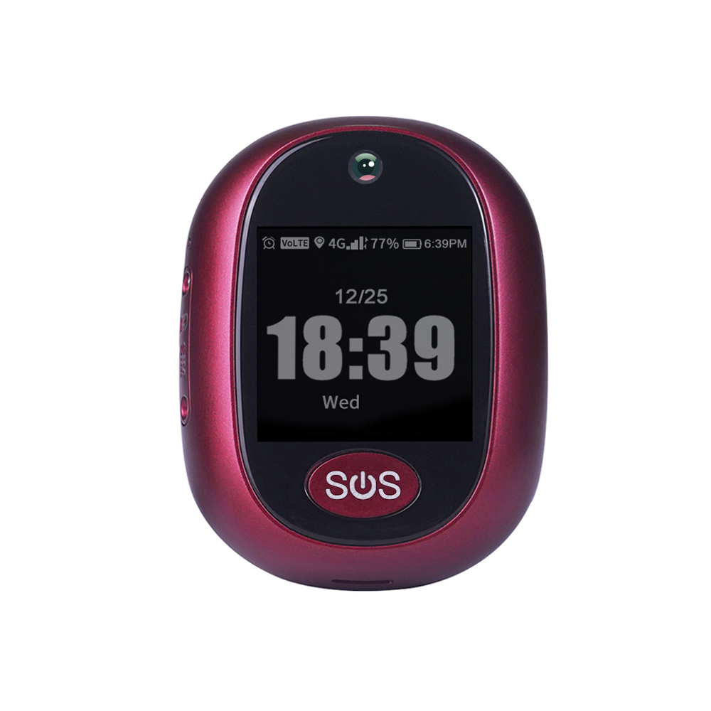 4G LTE kids elderly panic button personal mini and waterproof gps tracker with take phone by free tracking android and IOS app