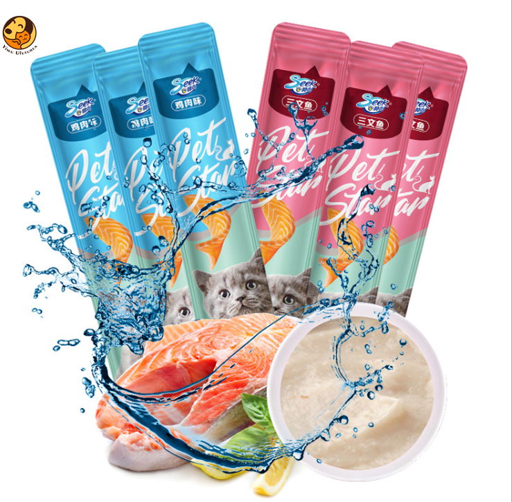 Manufacturers Wholesale Cat Salmon Chicken Taste Delicious Liquid Top Selling Cat Wet Food