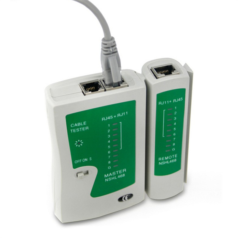 Китайский производитель, тестер сетевого кабеля RJ45 CAT5e CAT6 RJ11 Ethernet LAN PC, инструмент для тестирования проводов