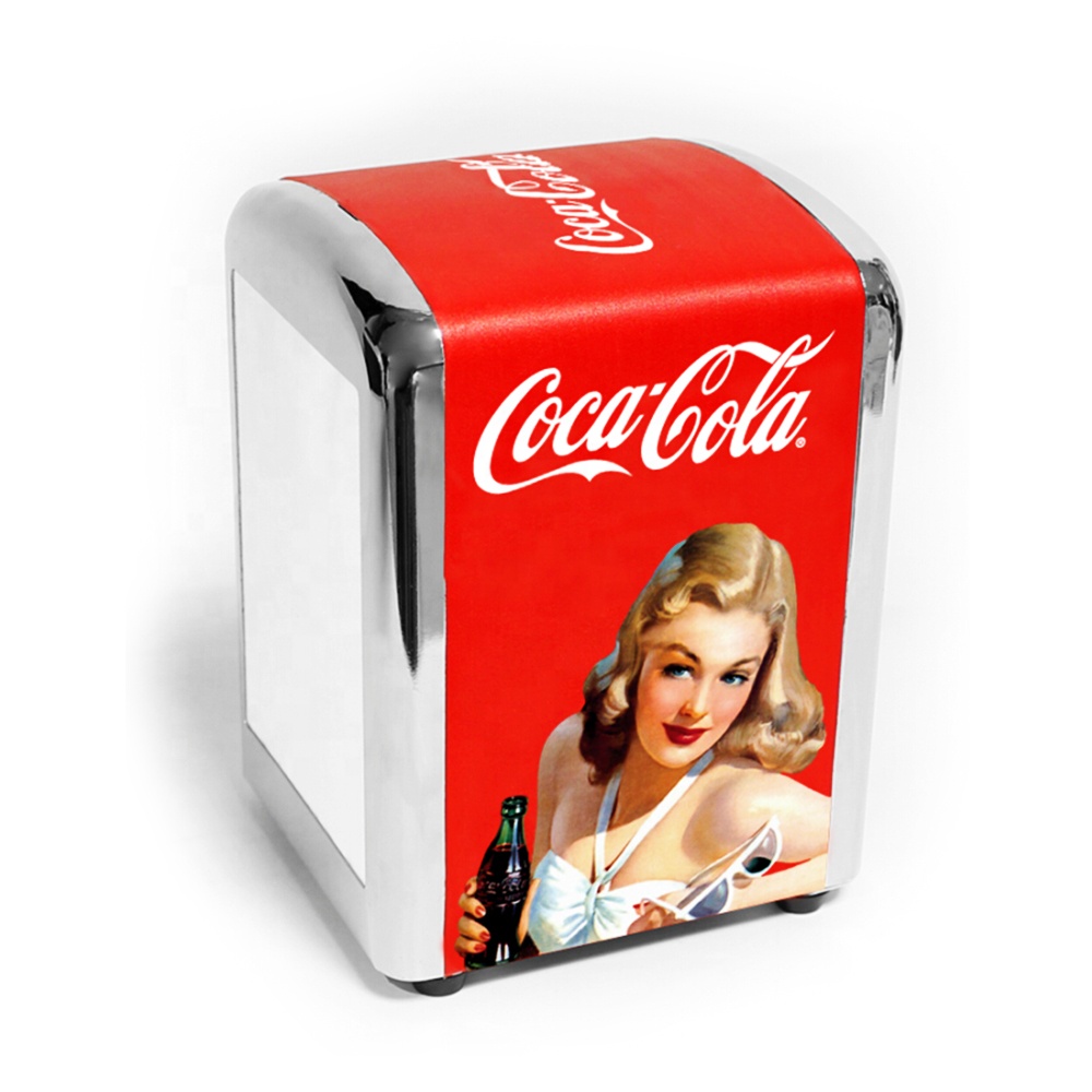 Подарочный барный столик Cola, металлический жестяной держатель для салфеток по акции с заводской проверкой