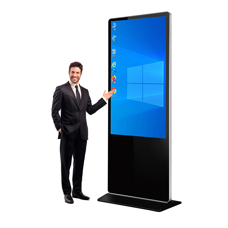 OEM Floor Standing Wifi Digital Signage And Displays Advertising Equipment 32 Inch Indoor Vertical Touch Screen For Supermarket