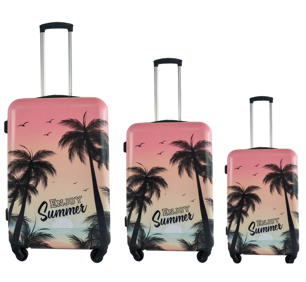 URBAN FASHION STYLE HIGH QUALITY DURABLE ABS PC LUGGAGE SET SUITCASE