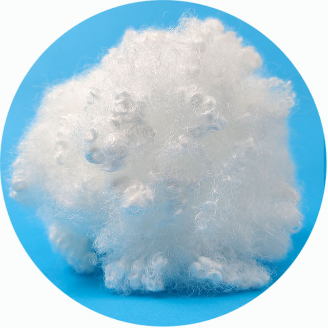 Hollow Siliconized 10 Holes 10D 60MM HCS Fiber Filling Material