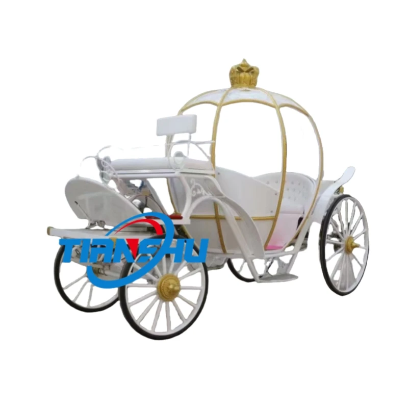 Fairy tale Horse Carriage Cinderella Wagon Classical Pumpkin Horse Carriage Wedding pumpkin cart for sale
