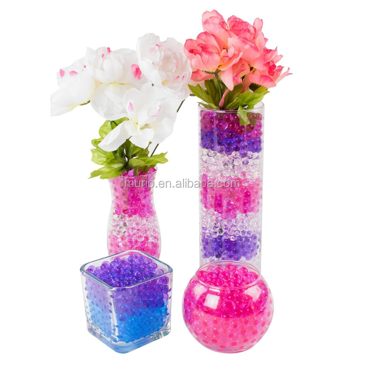Water Absorbent Polymer Sap Crystal Soil water beads water gel ball for wedding centerpiece tower vase filler