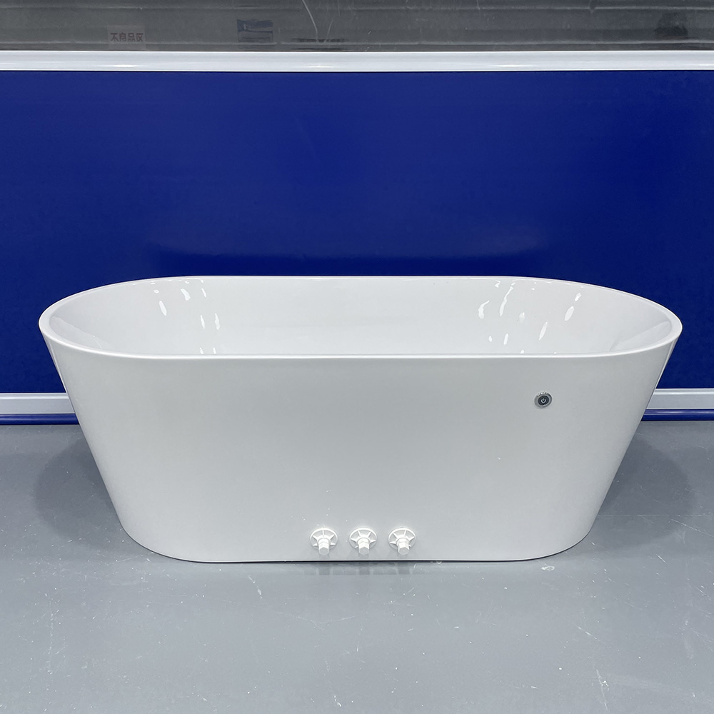 Oval Shape Matt Acrylic Cold Plunge Tub Outdoor Acrylic Ice Bath Tub Ice Cold Water Plunge Tub