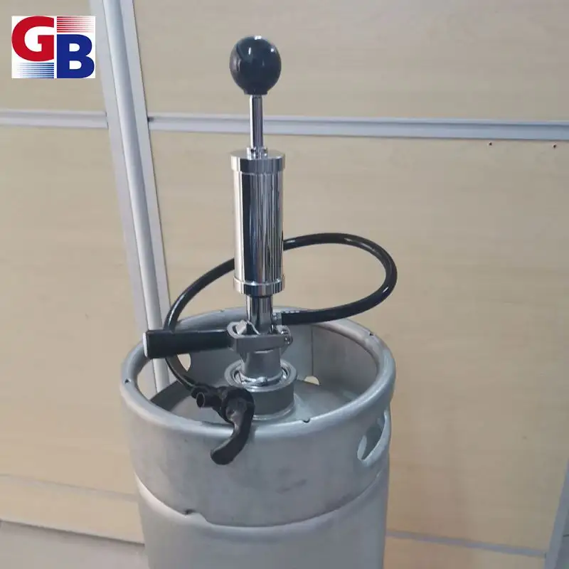 GB portable home brew beer dispenser keg coupler system with beer keg