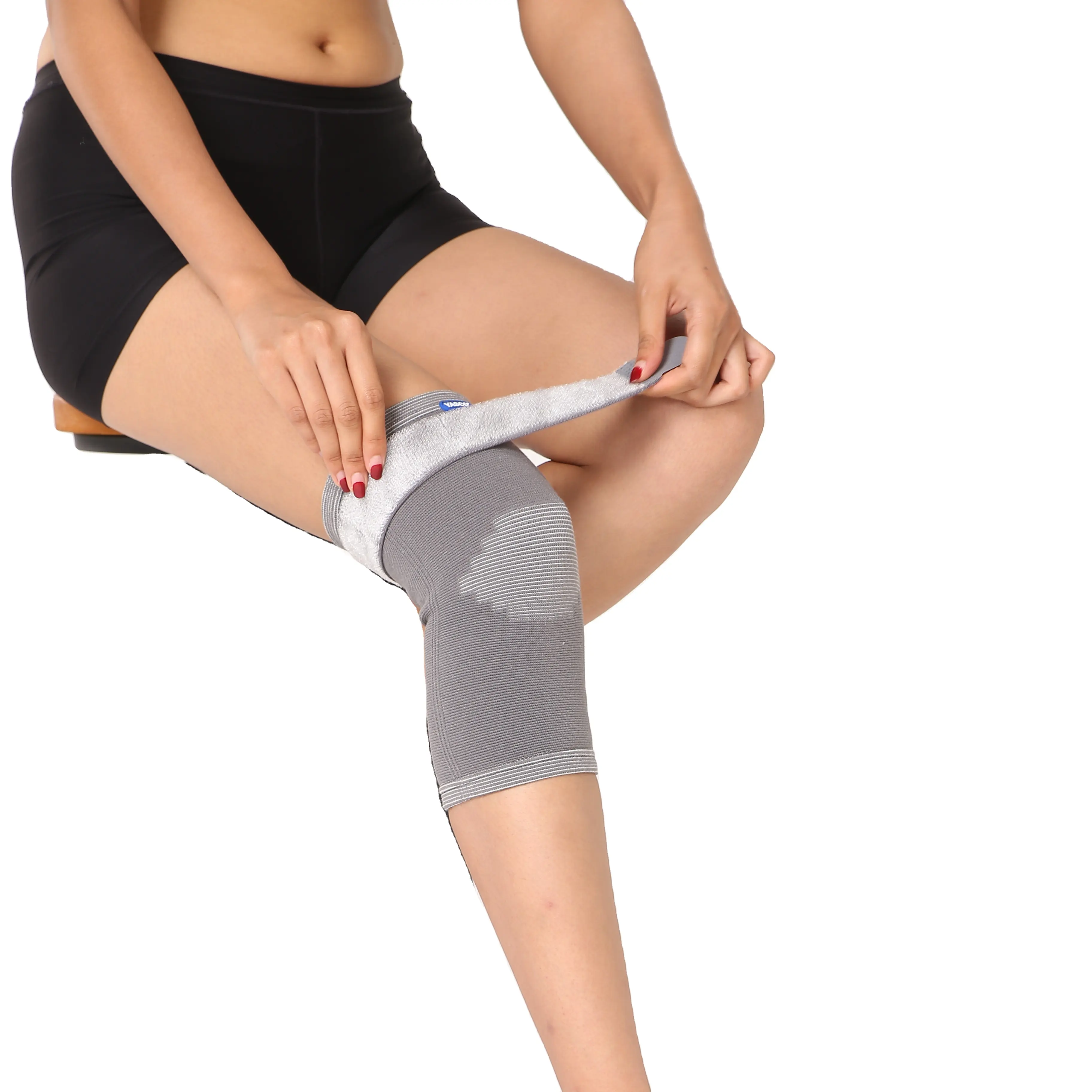 Hacenor Factory price Wholesale Sports Safety Elastic Knee Support Brace Knee Compression Sleeve