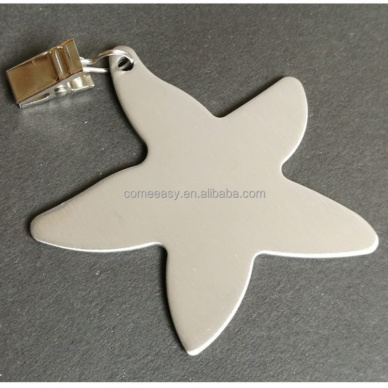 Stainless Steel star Shape Tablecloth Weights Metal Clips for Home Party And Outdoors