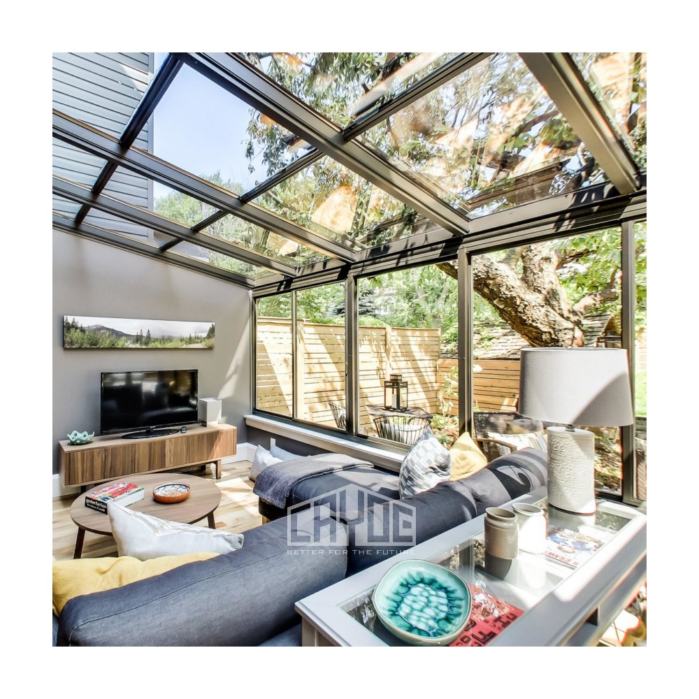Фошань поставщик Алюминиевый Садовый дом стеклянный дом sunroom