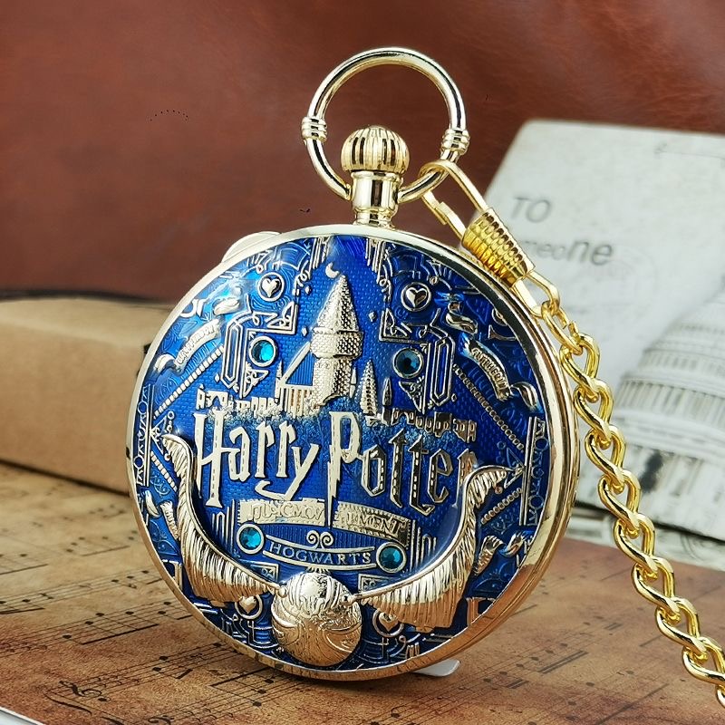 Harrys Party Movie Pocket Watches for men Handicrafts Melody Music FOB Flip Watch With Retro Steampunk Quartz Pendant Watches