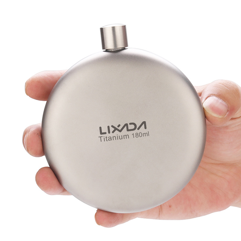 Lixada 180 мл герметичная титановая фляга Алкогольная виски винная фляжка для кемпинга альпинизма путешествия пикника