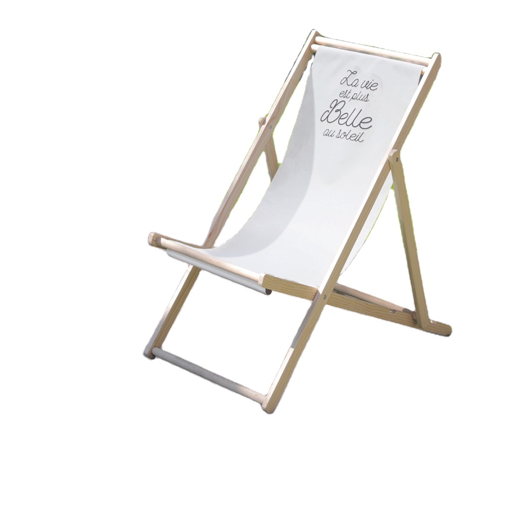 HOT SELLING DECKCHAIR Outdoor Garden Foldable Beach Chair Wooden Customize Design