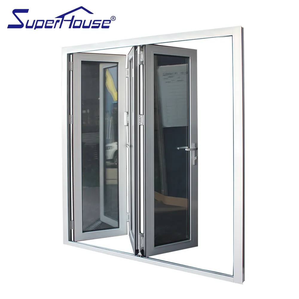 superhouse 32 x 79 exterior door standard thermal break double glass sliding aluminum bifold doors