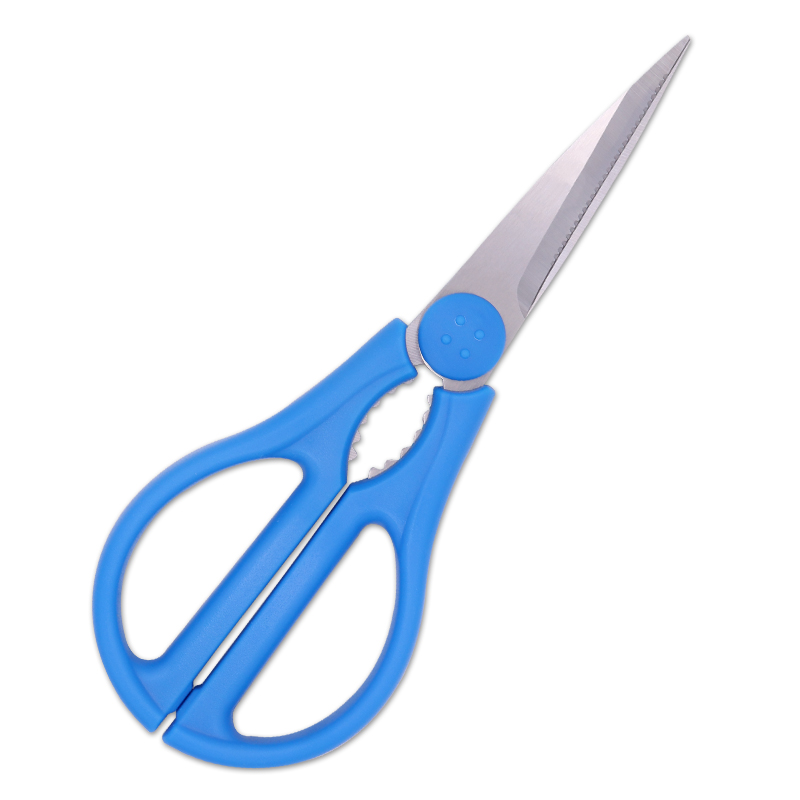 Amazon metal knife stainless steel clamped walnut fish cutting household poultry scissor multi purpose scissors kitchen shears